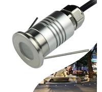 GUODDM Lot de 10 Mini Spots LED Encastrables - Projecteur LED 1 W 12 V CC, Angle De Faisceau 120°, Étanche IP67, pour Éclairage Paysager Extérieur(Warm White 3000k,1PCS-(DC-12V))