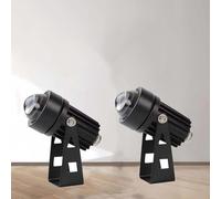 GUODDM Lot De 2 Spots LED - Projecteur LED À Faisceau, Lampe Murale D'extérieur 5 W pour Éclairage Paysager, Spot LED Étanche IP65 À Faisceau Étroit - pour Jardin Et Cour(Warm White,5w(85-245v))