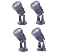GUODDM Lot De 4 Projecteurs De Jardin LED 3W, Éclairage Extérieur Étanche IP65, Projecteurs pour Jardin, Panneaux Publicitaires Et Enseignes(Yellow)