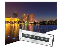GUODDM Lumière Jardin Enterré - Spot Encastrable LED Exterieur, AC85-265V Extérieure Lèche-Mur Encastrable pour Escalier À LED, Lumière Souterraine Étanche IP67, Postuler À Park Square(Yellow,6W)
