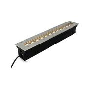 GUODDM Lumières Enterrées Rectangulaires, Éclairage Paysager À LED Au Sol, Projecteur De Sol Étanche IP65, Lampe Intégrée Au Sol À Bande 85-265 V, for Extérieur/terrasse/Jardin/Cour(RGB,85-265V(24W))