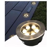 GUODDM Luminaires De Sol À LED Encastrables, Éclairage LED Enterré, Lampe Paysagère LED De Sol 220 V, Spot Extérieur Ultra-Fin À Encastrer, Spot De Jardin Et Cour Étanche IP65(Red,15W(85-265v))