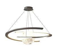 GUODDM Lustre Annulaire LED, Suspension Lune Et Planète À Intensité Variable, Design Imprimé en 3D pour Chambre d'enfant Et Salle À Manger