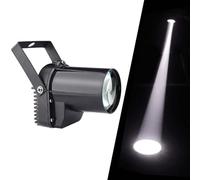 GUODDM Mini Projecteur LED - Spot Pinspot, Spot De Soirée Motorisé, Spot De Scène Blanc 3 W pour Boule À Facettes, Éclairage De Scène pour KTV Et Bars(Blue,A)