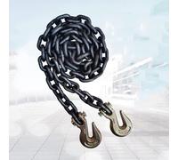 GUODDM Obstacles Voiture Chaîne De Remorquage De Transport 5 Tonnes, Chaîne De Remorquage À Crochets en J(3T2m Chain+Double Hook)