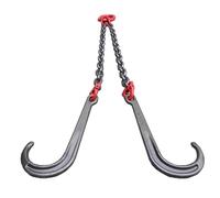 GUODDM Obstacles Voiture Chaîne De Remorquage Robuste, Bride De Chaîne De Remorquage avec Crochets en J De, Chaîne De Remorquage À Crochet en J À Tige Longue De 42 Pouces(5T)