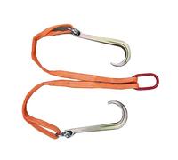 GUODDM Obstacles Voiture Chaîne De Remorquage Robuste, Chaîne De Remorquage À Crochet en J À Tige Longue De 42 Pouces, Bride De Chaîne De Remorquage avec Crochets en J De(3T)