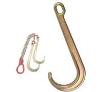 GUODDM Obstacles Voiture Crochet De Remorquage pour Dépannage - Crochet De Remorquage Robuste De Type J De 4/5 Tonnes, Crochet De Suspension De Sécurité Galvanisé De Type J(5t)