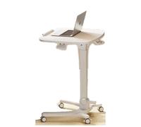 GUODDM Petite Table Roulante, Bureau Réglable en Hauteur, Bureau D'ordinateur Pliable Et Mobile, Table Roulante pour Ordinateur Portable pour Salle De t Maison (fenêtres)(C)