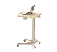 GUODDM Petite Table Roulante, Bureau Réglable en Hauteur, Bureau D'ordinateur Pliable Et Mobile, Table Roulante pour Ordinateur Portable pour Salle De t Maison (fenêtres)(B)