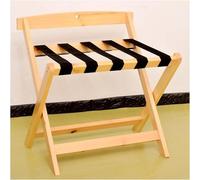 GUODDM Porte-Bagages Pliable en Bois for La Maison, avec Sangle De Rangement en Nylon for Chambre d'amis, Chambre À Coucher, Hôtel, Robuste(Yellow,3PCS_60*50 * 60CM)