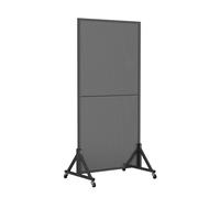 GUODDM Présentoir À roulettes for Panneau Perforé, Tour De Rangement Métallique sur Pied avec 20 Crochets, Organisateur D'outils Mobile for La Décoration Et Le Rangement(Black,60x40x100cm)