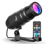 GUODDM Projecteur LED 4 en 1 À Faisceau Concentré - Projecteurs De Scène D'intérieur avec Télécommande, Effet Boule À Facettes, Idéal pour DJ Et Soirées Karaoké