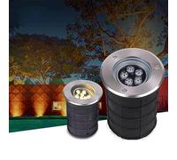 GUODDM Projecteur LED de Jardin - Lampe enterrée étanche IP67, Spot encastré au Sol 85-265 V, Angle d'éclairage réglable, Haute luminosité(Red,36w)