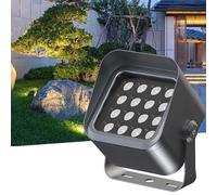 GUODDM Projecteur LED D'extérieur - Lampe LED D'extérieur sur Pied, Alimentation AC 85-265V, Étanche IP65, Éclairage Longue Portée, Idéal pour L'éclairage De Bâtiments(Warm Light,36w)