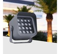 GUODDM Projecteur LED D'extérieur - Lampe LED D'extérieur sur Pied, Étanche IP65, Éclairage Longue Portée, Alimentation AC 85-265V, Idéal pour L'éclairage De Bâtiments(Green,9w)