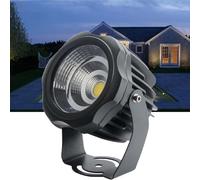 GUODDM Projecteur LED D'extérieur - Projecteur De Sol, Éclairage LED Étanche IP67, Projecteur Mural Extérieur À Faisceau Étroit pour Bâtiments(Warm Light,10w(85-265V))