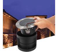 GUODDM Projecteur LED Encastré Rond 220 V CA, Étanche IP65, Angle D'inclinaison Réglable À 30°, pour Éclairage Paysager Extérieur, Jardin Et Cour(White Light,18W)