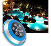 GUODDM Projecteur LED sous-Marin - Éclairage De Piscine 12 V CA, Lampe LED Submersible pour Fontaine, Spot Mural Étanche IP68, pour Fontaines Et Bassins (décoration Et Éclairage)(Red,15w)