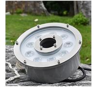 GUODDM Projecteur LED Submersible pour Piscine - Anneau Lumineux LED Submersible pour Fontaine, éclairage LED Basse Tension 12/24 V avec Trou Central(Yellow,9W)