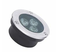 GUODDM Projecteur sous-Marin Encastr - Lumière LED Submersible, Projecteur sous-Marin Encastré Ultra Fin, Projecteurs De Sol Extérieurs 3W pour Terrasse De Jardin, Étanche IP68(Warm,220V)