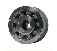 GUODDM Projecteur Subaquatique LED pour Piscine, Anneau Lumineux LED pour Fontaine, Éclairage Basse Tension DC12V/24V pour Bassin Et Fontaine(White,9W(12V))