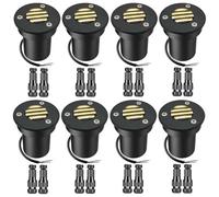 GUODDM Projecteurs Encastrables 5 W Anti-éblouissement - Lampes LED D'extérieur À Enterrer, Projecteurs De Jardin Et D'aménagement Paysager, Étanches IP65(8pcs-Warm White,5W(24V))