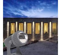 GUODDM Projecteurs LED Rotatifs 10 W - Projecteurs LED Longue Portée, Projecteurs À Faisceau Étroit Étanches IP66, Appliques Murales Extérieures(Red,10W(12V))