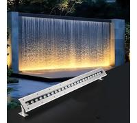 GUODDM Projecteurs Muraux LED D'extérieur - Spot LED Rectangulaire Étanche IP68, Luminaire Effet Cascade pour Piscine, Idéal pour Églises, Publicités, Cours Et Jardins(Yellow,36W(24V))