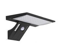 GUODDM Projecteurs Muraux Solaires, Éclairage Public Intelligent À Détecteur De Présence, 64/90/104 LED, Rechargeables, Lumière Tricolore, avec Télécommande, Étanches(94LEDS)