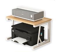 GUODDM Rangement Bureau Classeur Horizontal En Bois - Support De Bureau À 2 Niveaux, Organisateur De Rangement Pour Imprimantes Laser Et Scanners(C)