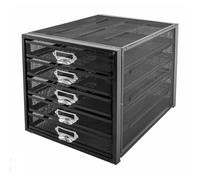 GUODDM Rangement Bureau Trieur De Papier À 5 Niveaux En Treillis Métallique - Classeur/porte-documents A4 De Bureau, Boîte De Rangement Pour Accessoires