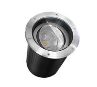 GUODDM Spot Encastrable LED Exterieur - Lampe Jardin Enterré, LED Encastré Au Sol Spot Jardin Spot Lampe Au Sol COB Angle De Lumière Réglable 304 Acier Inoxydable IP67 Étanche(White Light,30W)