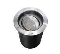 GUODDM Spot Encastrable LED Exterieur - Lampe Jardin Enterré, Projecteur De Jardin LED Étanche IP67 85-265V, Éclairage Au Sol en Acier Inoxydable COB 304 À Angle De Lumière Réglable(White Light,30W)