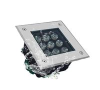 GUODDM Spot LED Carré De Jardin, Éclairage Extérieur Encastré, Éclairage De Puits Basse Pression 12 V en Acier Inoxydable, Étanche IP67(White,4w)