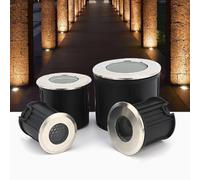 GUODDM Spot LED Encastré À Faisceau 30°, Éclairage De Paysage Anti-éblouissement, Éclairage D'extérieur Étanche IP67, Idéal pour Une Villa Ou Une Cour, DC 12/24 V(Red,3W)