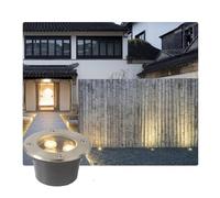 GUODDM Spots De Jardin Enterrés, Projecteurs D'extérieur LED AC85-265 V, Étanches IP67, pour Allées, Patios, Jardins Et Pelouses(Red,12W(85-265v))