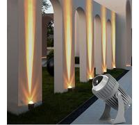GUODDM Spots LED - Applique Murale D'extérieur À LED AC85-265 V, Spot À Faisceau Étroit Étanche IP65, Support Réglable À 180°(Warm White)