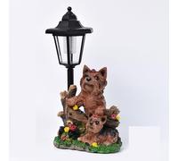GUODDM Statue Décorative Lumineuse - Lampe Solaire Hexagonale De Jardin, Ornements De Jardin en Forme d'animaux, Décorations Extérieures, Statue d'animaux pour Patio, Cour, Pelouse, Allée(C)