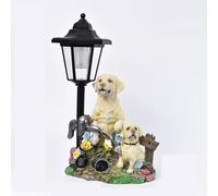 GUODDM Statue Décorative Lumineuse - Lampe Solaire Hexagonale De Jardin, Ornements De Jardin en Forme d'animaux, Décorations Extérieures, Statue d'animaux pour Patio, Cour, Pelouse, Allée(A)