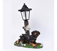 GUODDM Statue Décorative Lumineuse - Lampe Solaire Hexagonale De Jardin, Ornements De Jardin en Forme d'animaux, Décorations Extérieures, Statue d'animaux pour Patio, Cour, Pelouse, Allée(B)