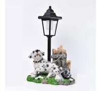GUODDM Statue Décorative Lumineuse - Lampe Solaire Hexagonale De Jardin, Ornements De Jardin en Forme d'animaux, Décorations Extérieures, Statue d'animaux pour Patio, Cour, Pelouse, Allée(D)