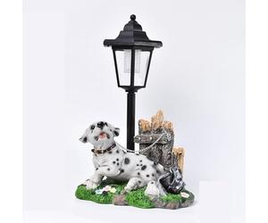 GUODDM Statue Décorative Lumineuse - Lampe Solaire Hexagonale De Jardin, Ornements De Jardin en Forme d'animaux, Décorations Extérieures, Statue d'animaux pour Patio, Cour, Pelouse, Allée(D)
