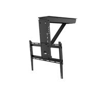 GUODDM Support De Plafond Motorisé pour Moniteur, avec Réglage Télécommandé du Levage Et De L'inclinaison Électrique (0-85°), Télescopique, Pliable Et Escamotable (32-65 Pouces)
