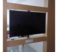 GUODDM Support De Sol Pivotant À 360° pour Téléviseur LCD - Fixation Murale, Pivotant pour Cloison, Base Rotative pour Meuble TV, Compatible avec Les Écrans LED De 32 À 75 Pouces(110-135cm)