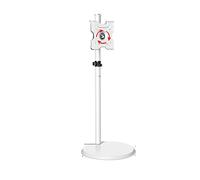 GUODDM Support Mobile for Écran LCD, Support De Sol Tactile for Ordinateur, Support Vertical for Écrans De Conférence TV 24-43 Pouces, VESA 200x200, Capacité 30 Kg(White)