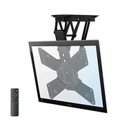 GUODDM Support Mural Motorisé pour Téléviseur Au Plafond, avec Télécommande, Del À Hauteur Réglable, Compatible avec La Plupart des Téléviseurs À Écran Plat A e 32 À 55 Pouces