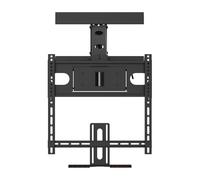 GUODDM Support Mural pour Téléviseur, À Levage Automatique Et Escamotable, Vérin À Gaz Hydraulique Réglable, 32-50 Pouces, pour Cheminée