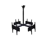 GUODDM Support Mural pour Téléviseur À Quatre Faces, Compatible avec Les Écrans LCD De 32 À 50 Pouces, pour Écrans Plats/incurvés, Réglable en Hauteur Grâce À Sa Conception Télescopique