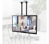 GUODDM Support Mural TV Double Barre for Plafond - Support TV Mural Réglable en Hauteur, Support LCD Télescopique, for Téléviseurs À Écran Plat, Charge Maximale De 60 Kg / 132 Lbs(40"-90")